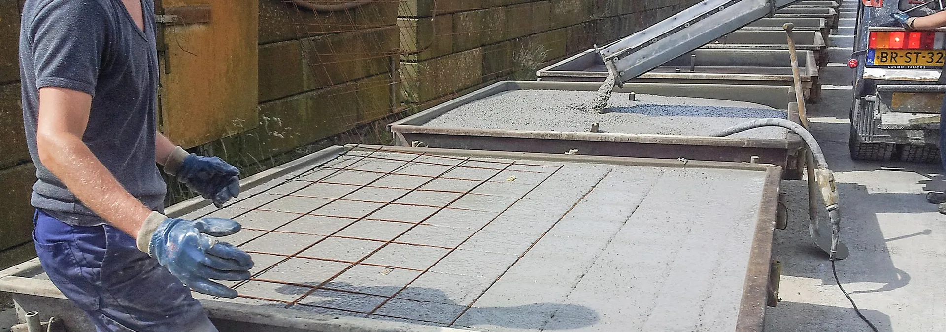 Betonproduktion mit Hausmüllverbrennungsaschen bei HEROS Sluiskil GRANOVA in der Betonproduktion in den Niederlanden