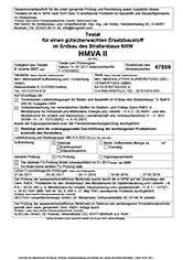 HMV-Asche MAV Krefeld: Testat granova®