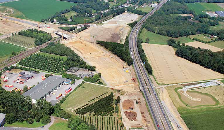 MIOM utilisé comme agrégats secondaires pour la construction de l'autoroute A 61 entre Venlo et Kaldenkirchen